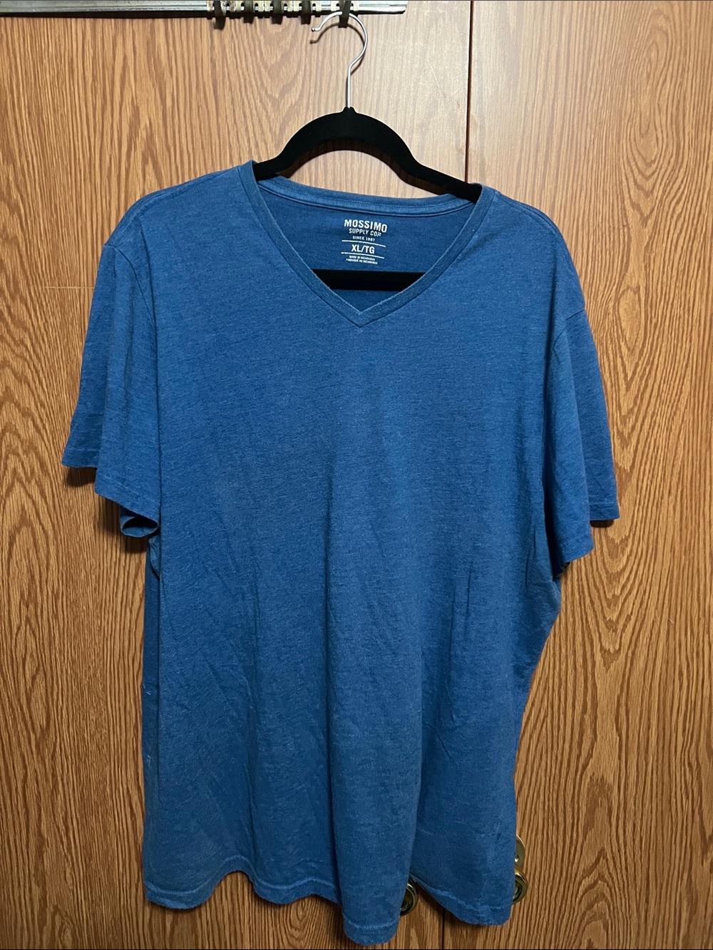 Mossimo Supply Co. Men's V-Neck Short Sleeve T-Shirt - Blue